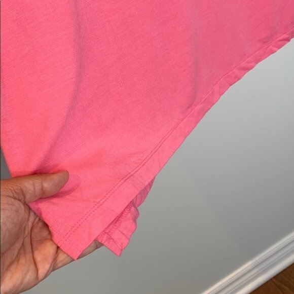 Cynthia Rowley Women Pink V-Neckline Button Down 3/4 Sleeves Top Plus Size 1X - Picture 5 of 9